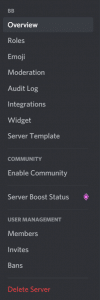 Abilities as Discord Server Admin