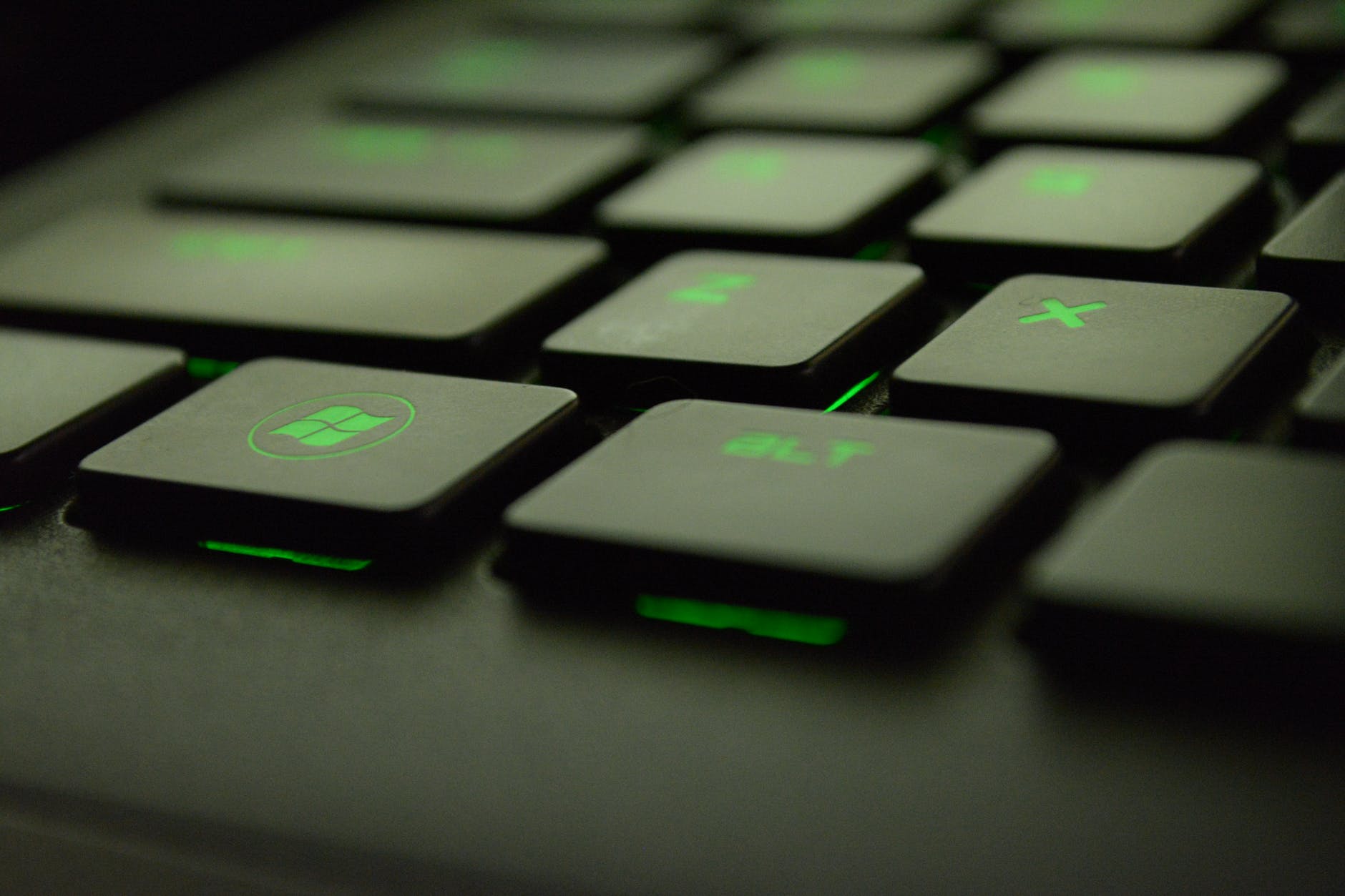 Gaming Keyboard Neon Green