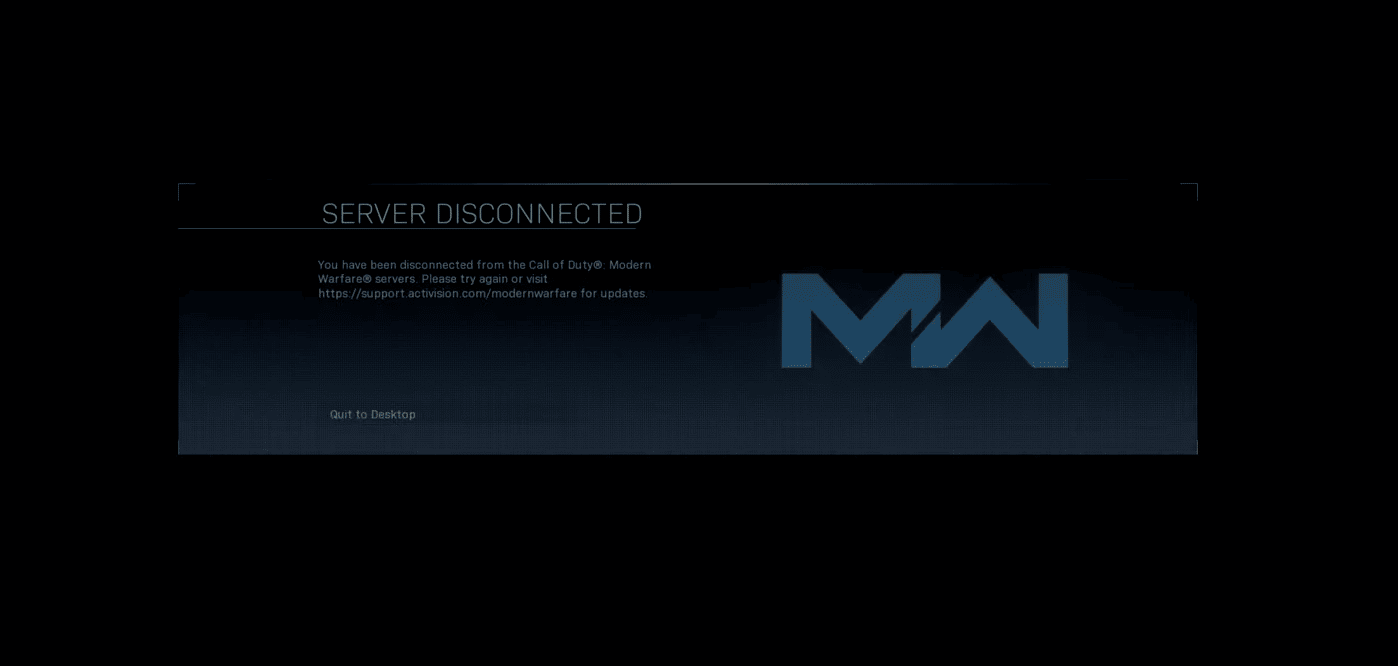 Memo Savant Toezicht houden Fixed: COD Modern Warfare Server Disconnected [2022]