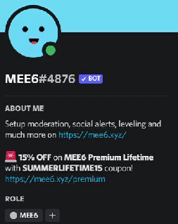 MEE6 on Discord