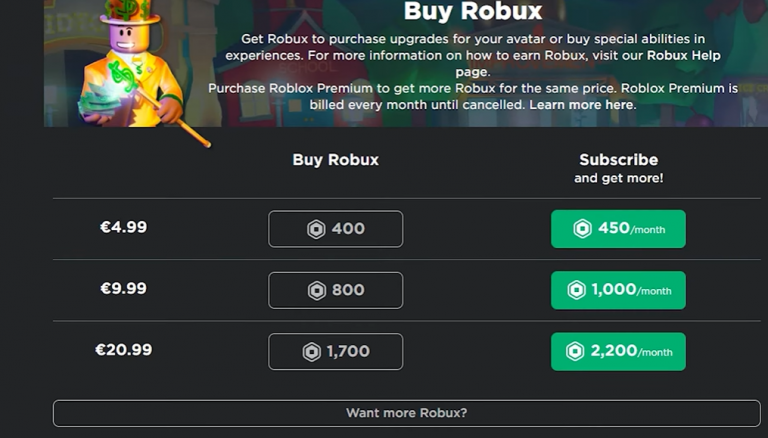 How many Robux is $1? - wide 5