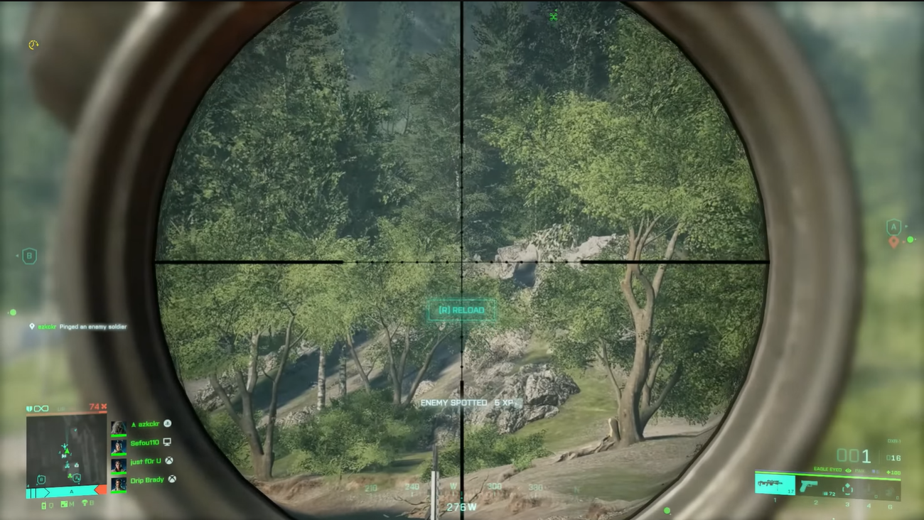 Battlefield 2042 sniper scope
