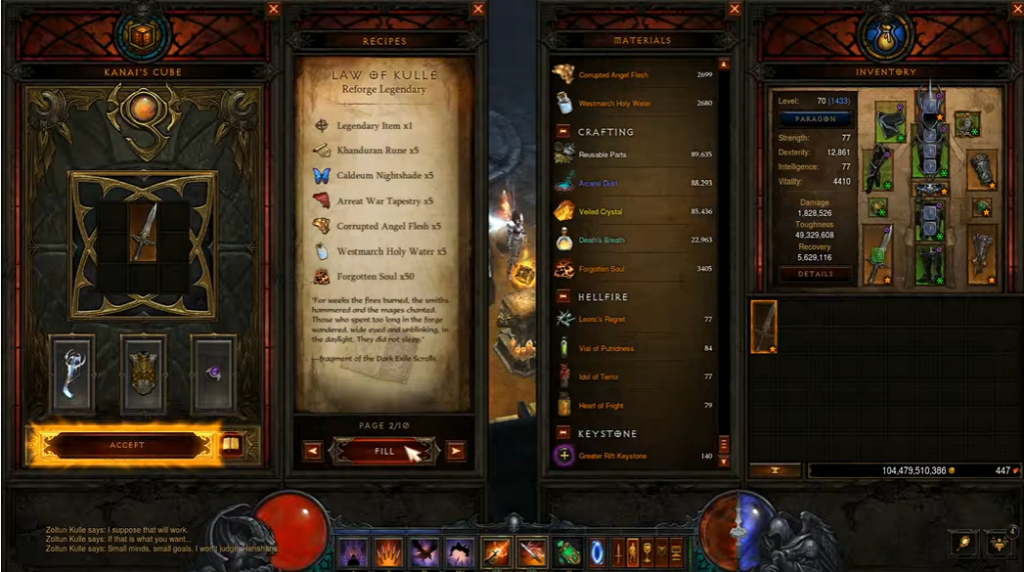 diablo 3 can u use cube to reforge legendary into primal