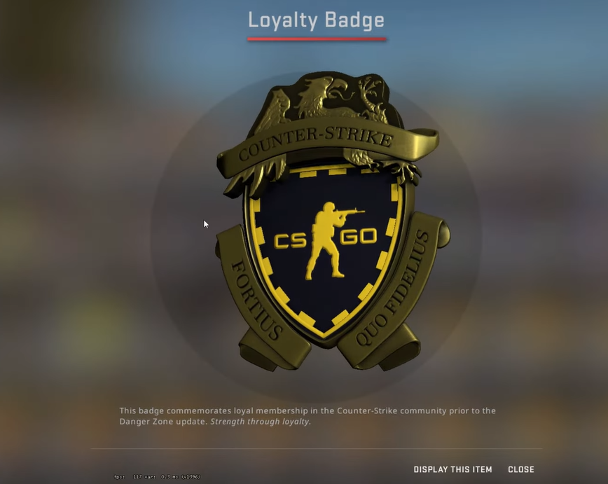 loyalty badge csgo