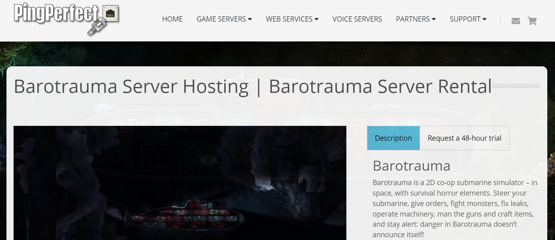PingPerfect Barotrauma Server Hosting