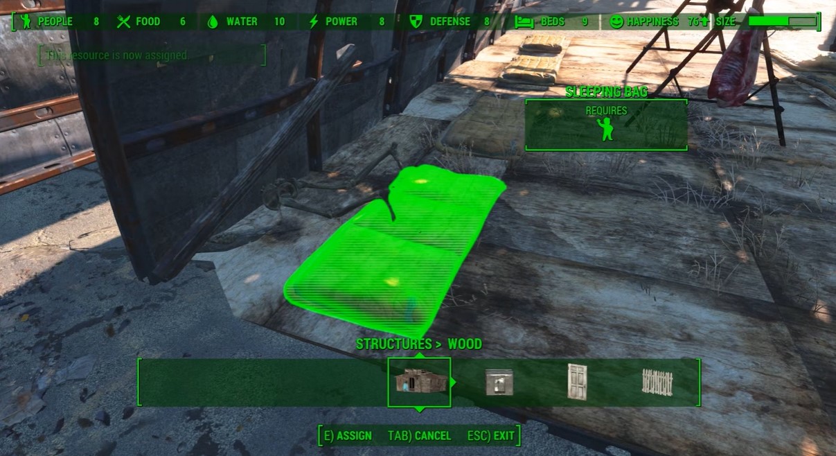 Populate Settlers Fallout 4 beds