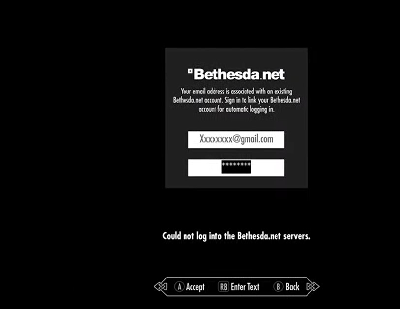 Could Not Log Into Bethesda Net Servers