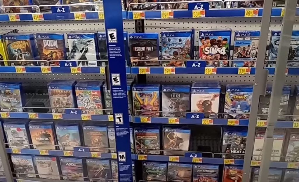 Game purchases at Walmart