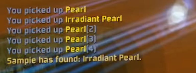 Irradiant pearl found