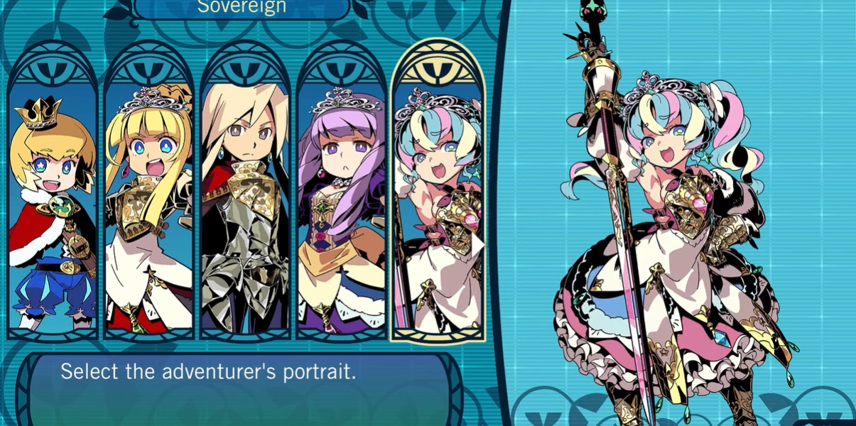 Etrian Odyssey game characters