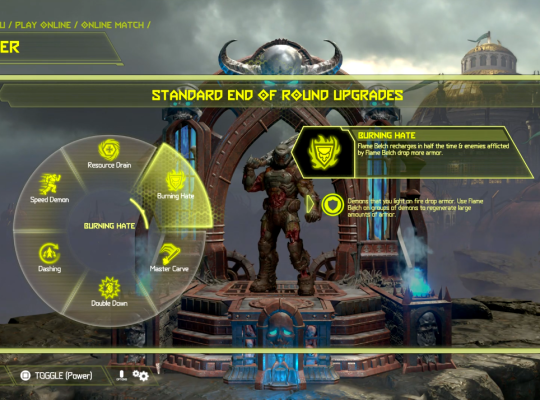 Doom Eternal Battlemode - slayer round upgrades