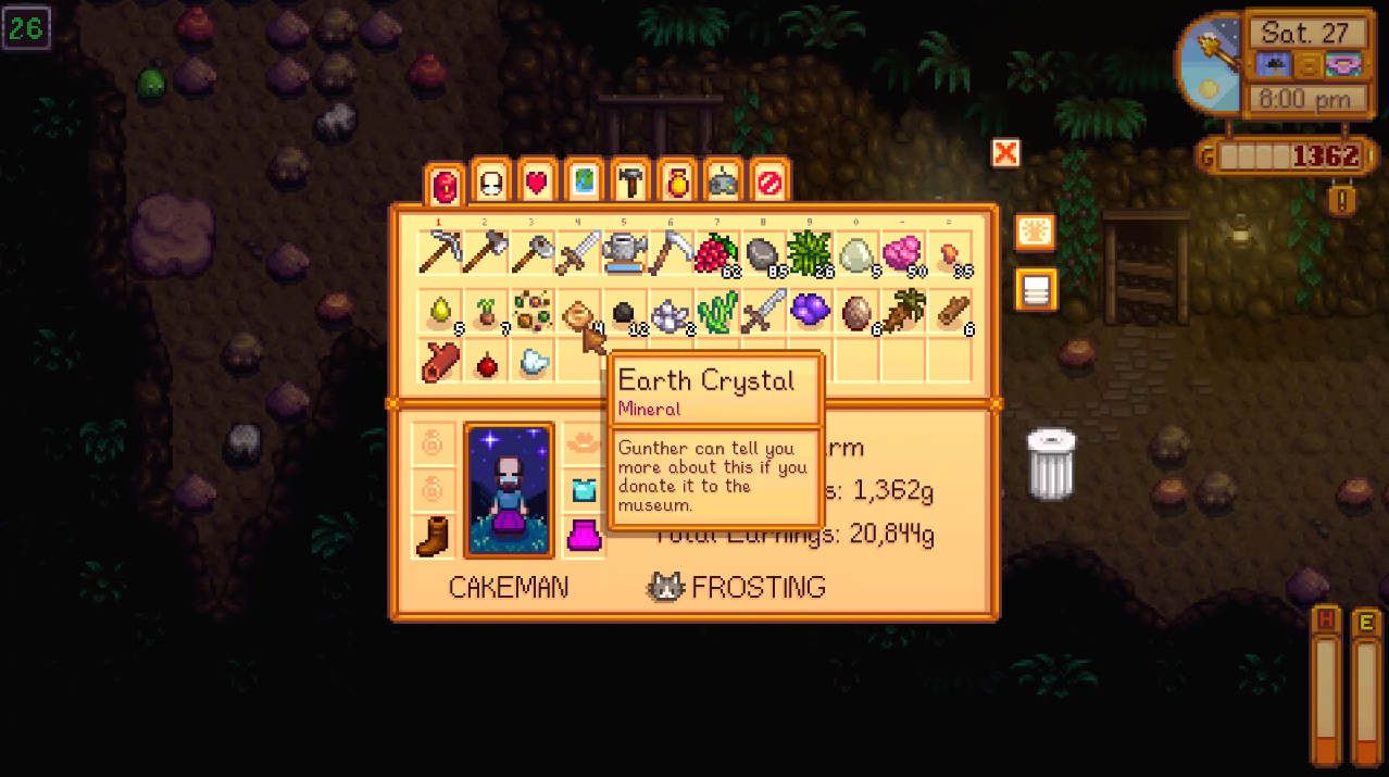 obtaining earth crystal in stardew valley