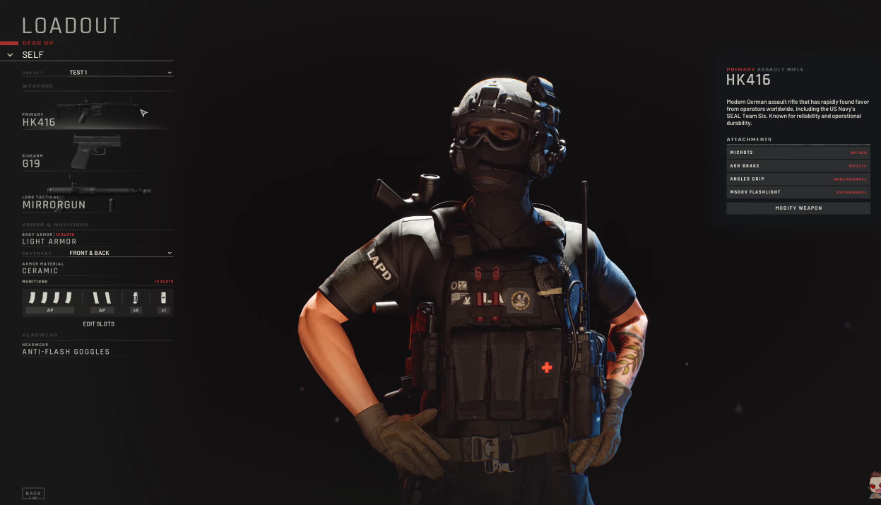 ready or not loadout