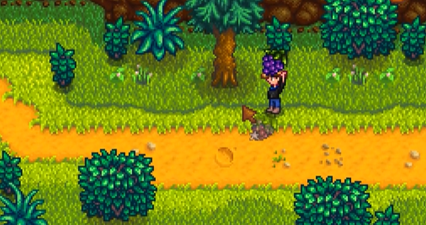 Foraging Grapes Stardew Valley