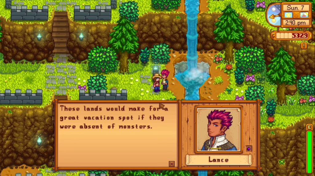Lance Interaction Stardew Valley Expanded