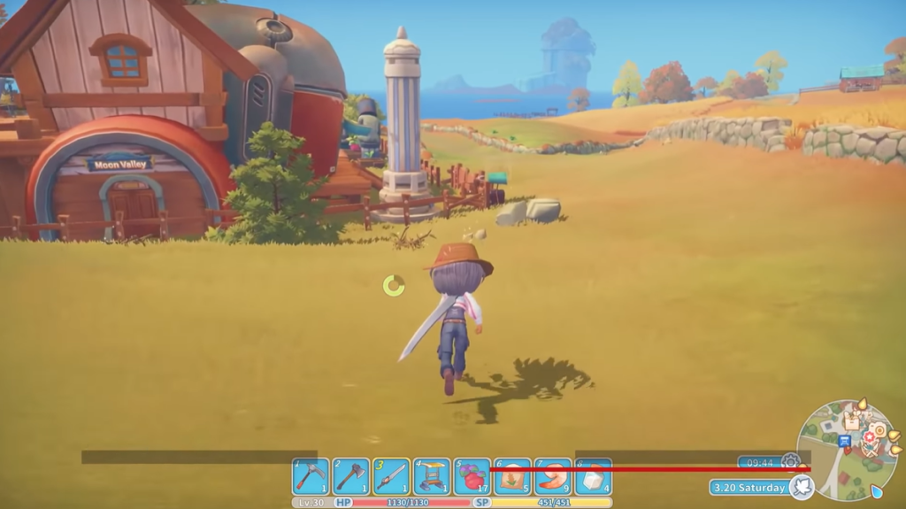 My Time At Portia Character Running