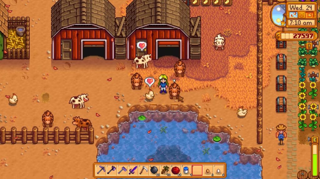 Stardew Valley - approach cow