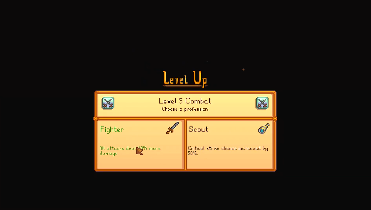 Stardew Valley- fighter or scout