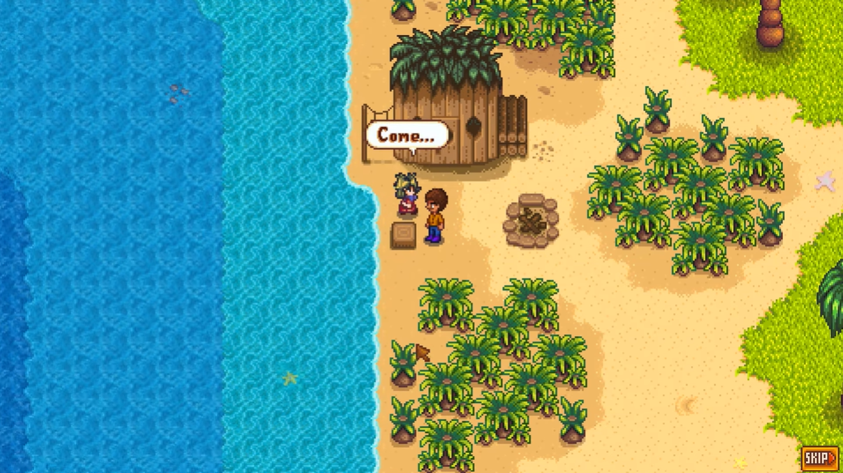 Stardew Valley - talking to the pirate's wife