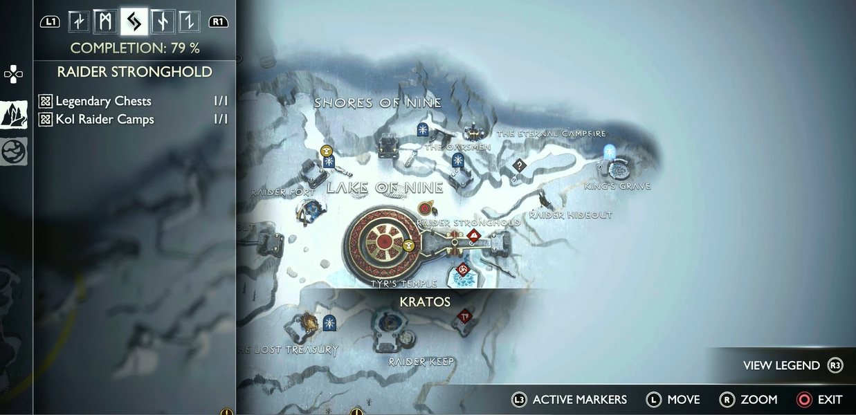 God of War Ragnarok map