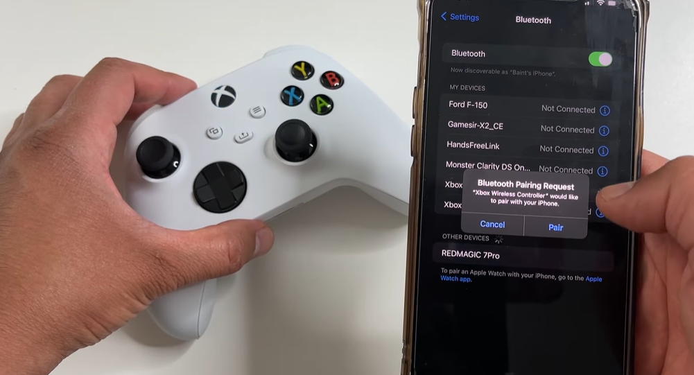 connecting xbox to phone