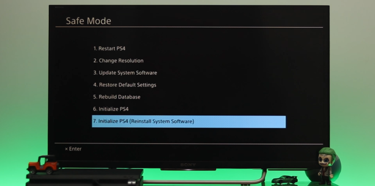 reinstall ps4 system software