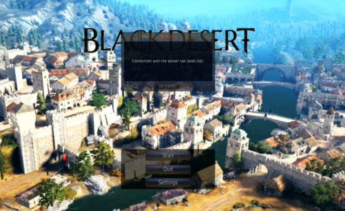 Black Desert - Connection With the Server Has Been Lost