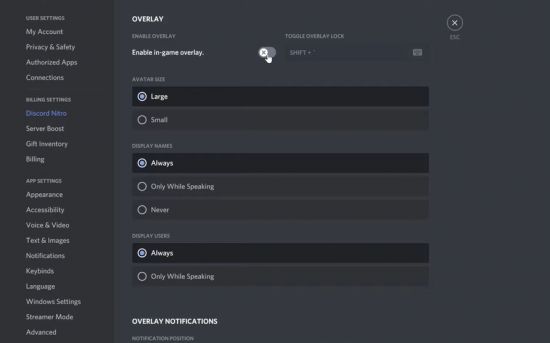 Discord's In-Game Overlay