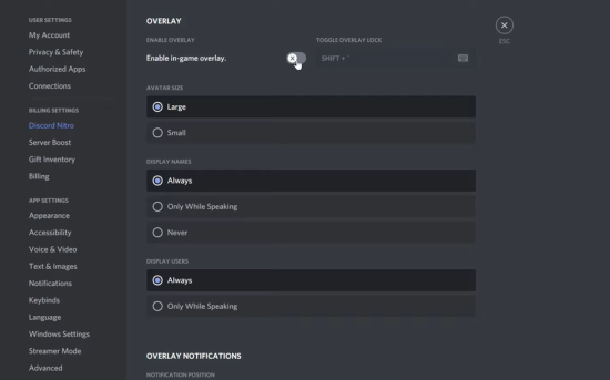 Discord's In-Game Overlay