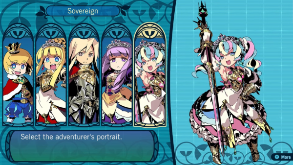 Etrian Odyssey game characters