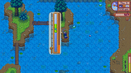 Fishing and timing on stardew valley