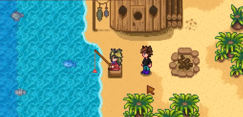 Fishing at ginger island stardew valley