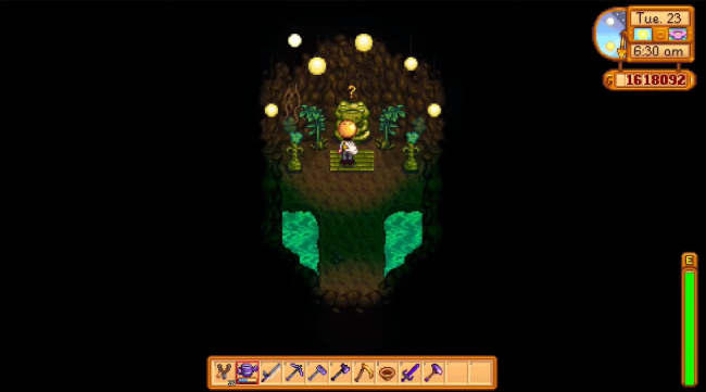Gourmand Frog in Stardew Valley