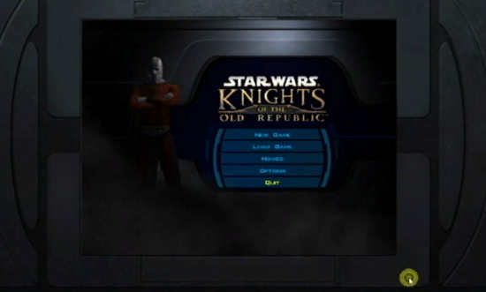 Knights of the Old Republic 2 game menu