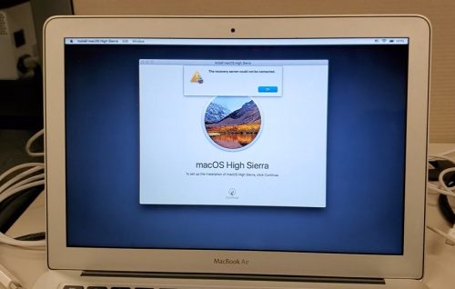 MacBook recovery server could not be contacted