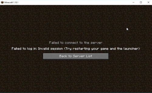 Minecraft- Invalid Session Error Message
