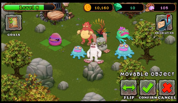 My Singing Monsters placing maw