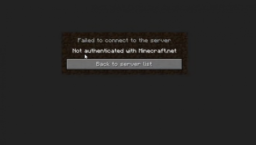 Not Authenticated With Minecraft.net