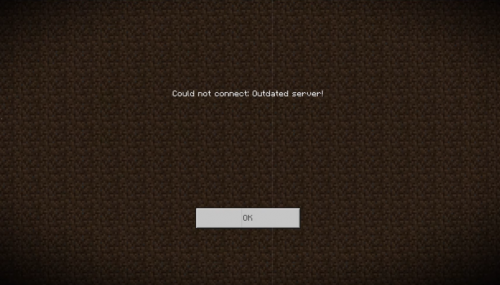 Outdated Server Error on Minecraft