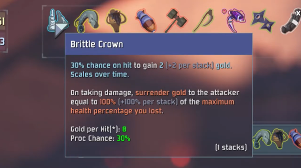 Risk of Rain 2 - brittle crown
