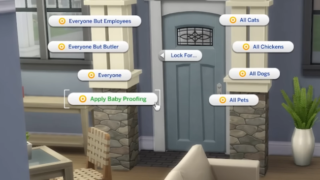 Sims 4 baby proofing house
