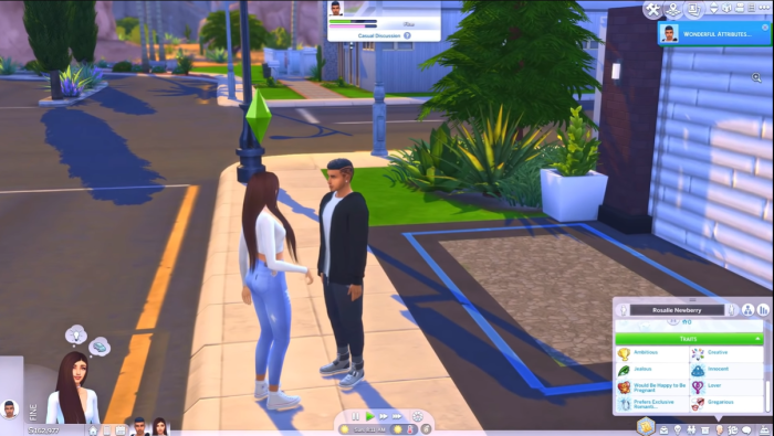 Sims 4 using Wonderful Whims MOD