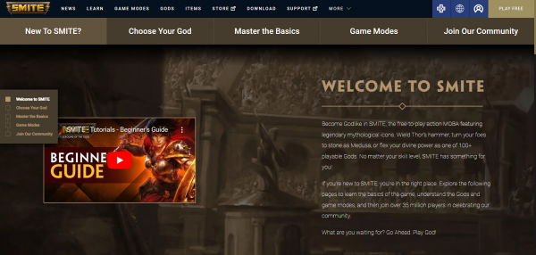Smite Official site
