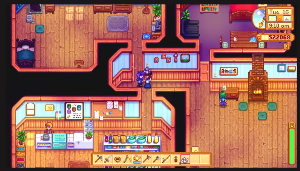 Stardew Valley - Abigail accepting gift