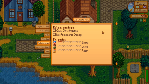 Stardew Valley - Emily hearts' events