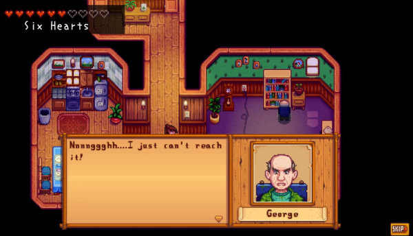 Stardew Valley - George 6 hearts events