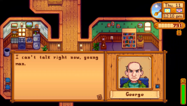 Stardew Valley - George busy