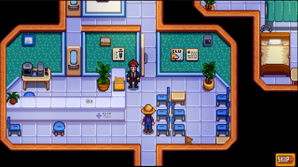 Stardew Valley - Harvey at his clinic