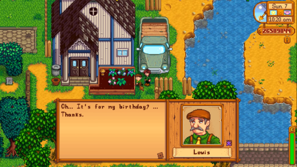 Stardew Valley - Mayor Lewis not happy with gift
