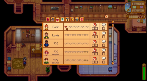 Stardew Valley - earning hearts for Robin's axe quest